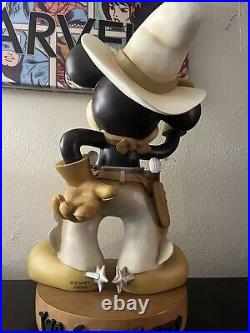 Rare Two Gun Mickey Mouse Disney Big Fig Statue