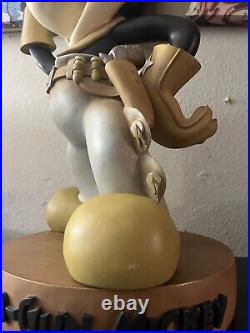 Rare Two Gun Mickey Mouse Disney Big Fig Statue