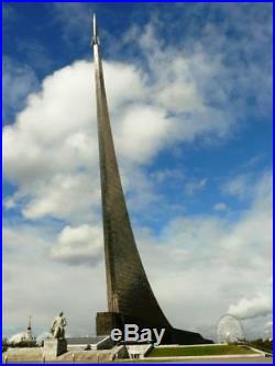 Rare VTG set BIG&MINI Night Lamp USSR space cosmos Monument Rocket Gagarin 1960s