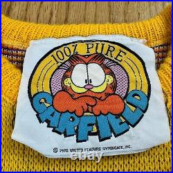 Rare Vintage 1978 Garfield Sweater The Big Cat Sweatshirt Cartoon Character