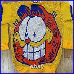 Rare Vintage 1978 Garfield Sweater The Big Cat Sweatshirt Cartoon Character