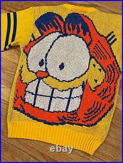 Rare Vintage 1978 Garfield Sweater The Big Cat Sweatshirt M/L Cartoon Character