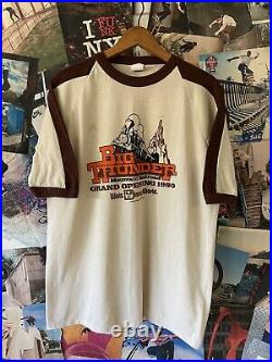 Rare Vintage 1980 Big Thunder Mountain Railroad Wdw Grand Opening T Shirt XL