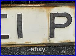 Rare Vintage Lei Pkwy Big Island Hawaii Porcelain Ocean View Street Sign