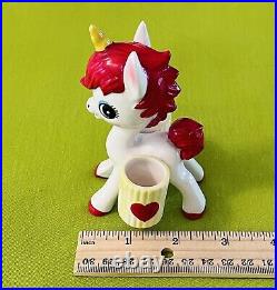 Rare Vintage Rune Naito Unicorn Figurine Anthropomorphic Japan Big Eye Kitsch