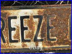 Rare Vtg Sea Breeze Pkwy Big Island Hawaii Porcelain Ocean View Street Sign