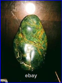 Rare Vulcan and Green Big Sur Nephrite Jade 1054gr over 5.3 lbs