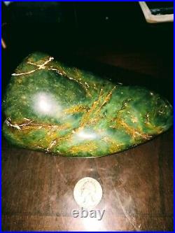 Rare Vulcan and Green Big Sur Nephrite Jade 1054gr over 5.3 lbs