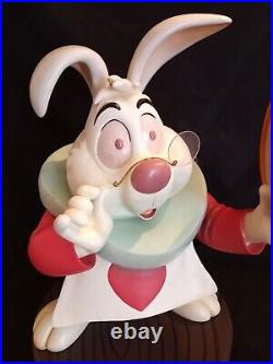 Rare Walt Disney Limited Edition Alice in Wonderland Big Fig White Rabbit