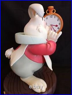 Rare Walt Disney Limited Edition Alice in Wonderland Big Fig White Rabbit