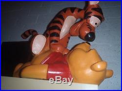 Rare! Walt Disney Tigger on Top of Winnie the Pooh Big Figurine Statue