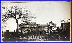 Rare! Ww1 German Army Big Bertha Artillery Wagon #3 Photo Postcard Rppc