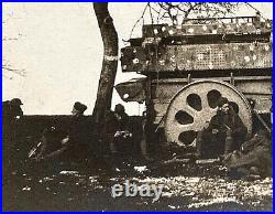 Rare! Ww1 German Army Big Bertha Artillery Wagon #3 Photo Postcard Rppc