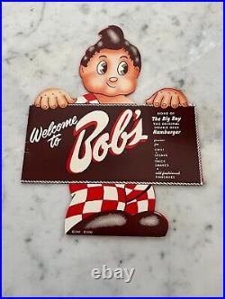 Rare and Vintage Bob's Big Boy 9 Location 1949 Figural Die Cut Menu