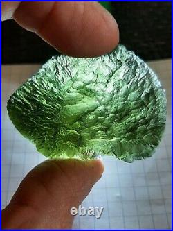 Rare big Moldavite 21,88g / 109ct! Locality Slavce Perfection Czech R