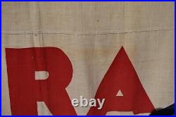 Rare c. 1933 NRA Banner with grommets Big 31 x 59 Very Good Condition