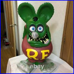Rat Fink Big Soft Vinyl Bank Figure Green Ver 64cm Collector Item Ed Roth Rare