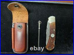 Remington R3 Big Game Series Knife Vintage Knife Rare with brown Case Used Rem
