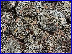 Rodeo Trophy Buckle Championship Bull Riding? West Texas Big Bend? 1980? RARE? 694