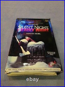 SILENT NIGHT DEADLY NIGHT 1-5 RARE HORROR VHS. ENTIRE COLLECTION SETBig BOX