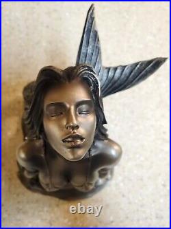 SIREN HOOD ORNAMENT RARE ideal For Rat Rod Big Goddess