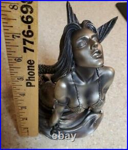 SIREN HOOD ORNAMENT RARE ideal For Rat Rod Big Goddess