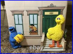 Sesame Street Rare Cookie Jar Apartment Big Bird Burt Ernie Cookie Monster