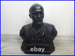 Soviet big bust of Vladimir Lenin. Plastic. Original. USSR rare