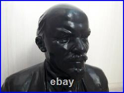 Soviet big bust of Vladimir Lenin. Plastic. Original. USSR rare