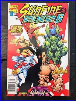 Sunfire & Big Hero 6 #1 (1998, Marvel) 1st Team Appearance, RARE Newsstand GEM