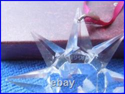 Swarovski 1991 Christmas Holiday Ornament, Very Rare!