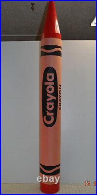 THINK BIG! NYC 1989 Jumbo Crayola Crayon 57 Huge Large Rare Red Advertisement