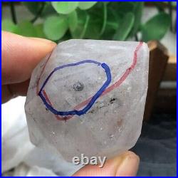 TOP Rare Clear Herkimer diamond crystal/ Big Moving graphite quicksand Droplets
