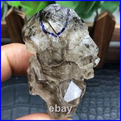 TOP Rare Herkimer Diamond Castle Crystal skeleton+Big Moving Water Droplets 49g