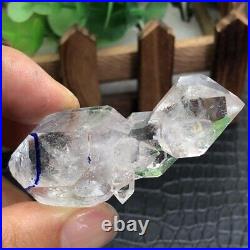 TOP Rare hyaline Herkimer Diamond Crystal gem tip+Big Moving Water Droplet 40.9g