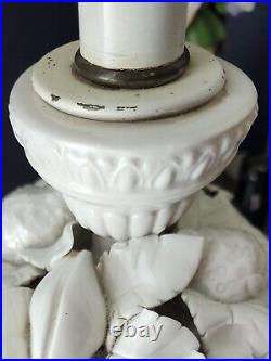 Tall Vintage Casa Pupo Lamp With 2 Cherubs And Ornate Details Rare Find! MCM BIG