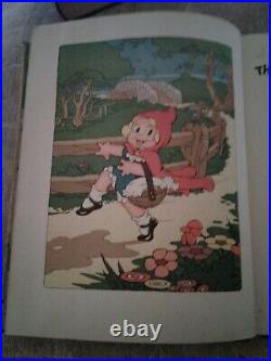 The Big Bad Wolf and Little Red Riding Hood Vintage Rare Children's Book 1934
