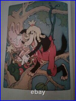 The Big Bad Wolf and Little Red Riding Hood Vintage Rare Children's Book 1934
