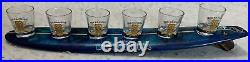 Tommy Bahama Surfboard Shot Flight Set With6 Shot Glasses The Big Kahuna Rare