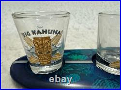 Tommy Bahama Surfboard Shot Flight Set With6 Shot Glasses The Big Kahuna Rare