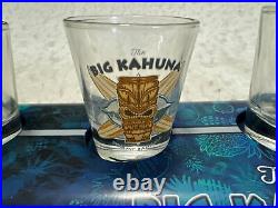 Tommy Bahama Surfboard Shot Flight Set With6 Shot Glasses The Big Kahuna Rare