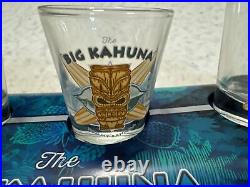 Tommy Bahama Surfboard Shot Flight Set With6 Shot Glasses The Big Kahuna Rare