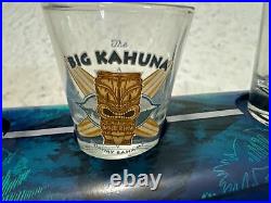 Tommy Bahama Surfboard Shot Flight Set With6 Shot Glasses The Big Kahuna Rare