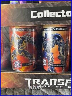 Transformers Age Of Extinction Set of 6 BigRed RARE Collectors Edition Cans