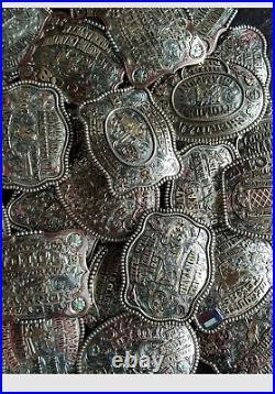 Trophy Rodeo Champion Belt Buckle? 1995? Pro Calf Roper? Big Bend Of Texas? Rare? 588