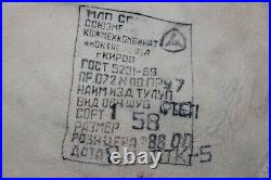 True Russian Tulup 58 Rare Big Original USSR Bekesha Russischer Coat Sheepskin