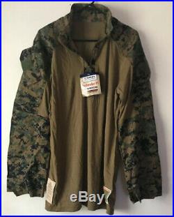 USMC Woodland MARPAT FROG Combat Ensemble Shirt Top LARGE Reg NWT RARE BIG SIZE