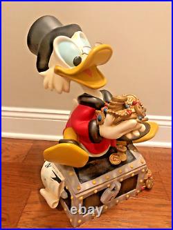 Uncle Scrooge Mcduck Treasure Chest Money Big Fig Rare Disney Duck 21 Figure