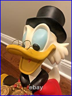 Uncle Scrooge Mcduck Treasure Chest Money Big Fig Rare Disney Duck 21 Figure