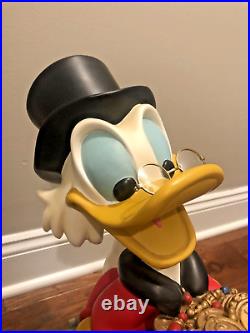 Uncle Scrooge Mcduck Treasure Chest Money Big Fig Rare Disney Duck 21 Figure